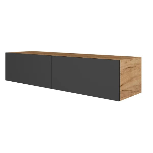 TV Board WEST Gold Eiche / Anthrazit 140 cm