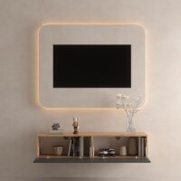 Planetmoebel TV Board WEST Gold Eiche / Anthrazit 140 cm