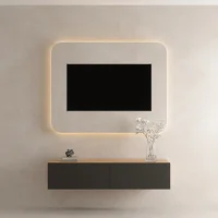 Mueble para TV WEST en roble dorado / antracita, 140 cm