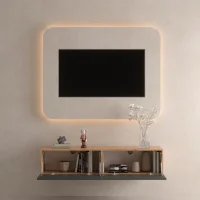 Mueble para TV WEST en roble dorado / antracita, 140 cm