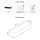 TV Board WEST Gold Eiche / Anthrazit 160 cm