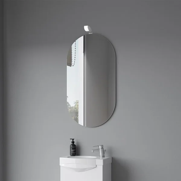 Spiegel oval – 50×90 cm, rahmenlos & ohne LED