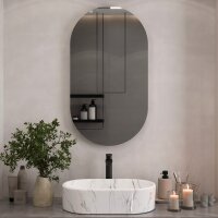 Spiegel oval – 50×90 cm, rahmenlos & ohne...