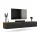 TV Stand WEST Gold Oak / Anthracite 200 cm (2 x 100 cm)