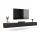 Mueble para TV WEST en roble dorado / antracita, 300 cm (3 x 100 cm)