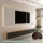 Mueble para TV WEST en roble dorado / antracita, 300 cm (3 x 100 cm)