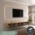 Mueble para TV WEST en roble dorado / antracita, 300 cm (3 x 100 cm)