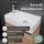 Waschbeckenunterschrank 40cm Gold Eiche mit Armatur Chrom