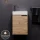 Waschbeckenunterschrank 40cm Gold Eiche mit Armatur schwarz