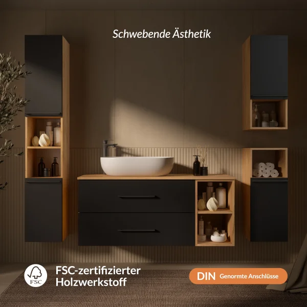 Badmöbel Komplettset LUX 120 cm