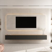 Planetmoebel TV Board WEST Gold Eiche / Anthrazit 280 cm...