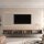 TV Board WEST Gold Eiche / Anthrazit 320 cm (2 x 160 cm)
