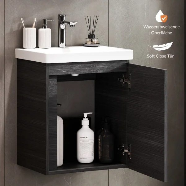 Vanity unit with washbasin 50cm with tap