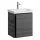 Waschtischunterschrank 50 cm Anthrazit mit Armatur Chrom