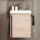 Sink base cabinet 50 cm Sonoma oak with chrome faucet