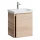 Sink base cabinet 50 cm Sonoma oak with chrome faucet