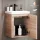 Sink base cabinet 50 cm Sonoma oak with black faucet