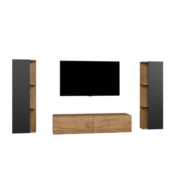 140-cm TV Cabinet Set with 2 Side Cabinets (3-piece set)