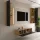 TV Wall Unit Set – 140 cm Gold Oak / Anthracite