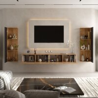 Planetmöbel TV-Lowboard-Set – 200 cm Gold...