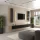 WEST TV Wall Unit – 300 cm Gold Oak/Anthracite, 3 TV stands + 2 side cabinets