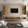 TV-Wohnwand WEST – 320 cm Gold Eiche/Anthrazit
