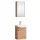 Badmöbel-Set mit Spiegelschrank 45cm Gold Eiche