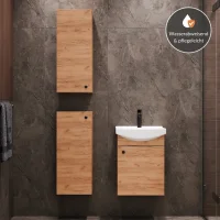 Meuble sous-lavabo de 45 cm avec 2 meubles moyens de 32...