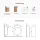 Waschtischunterschrank 45 cm mit 2x Midischrank 32 cm (Gold Eiche)