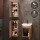 Waschtischunterschrank 45 cm mit 2x Midischrank 32 cm (Gold Eiche)