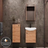 Meuble sous-lavabo de 45 cm avec armoire de toilette et...