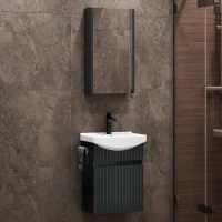 Conjunto de muebles de baño con armario con espejo...
