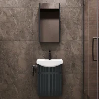 Conjunto de muebles de baño con armario con espejo...