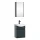 Ensemble de meubles de salle de bains avec armoire de toilette Wega 45 cm, anthracite mat