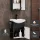 Ensemble de meubles de salle de bains avec armoire de toilette Wega 45 cm, anthracite mat