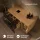 LUX 100 cm Vanity Cabinet, Gold Oak/Anthracite, WITHOUT Sink