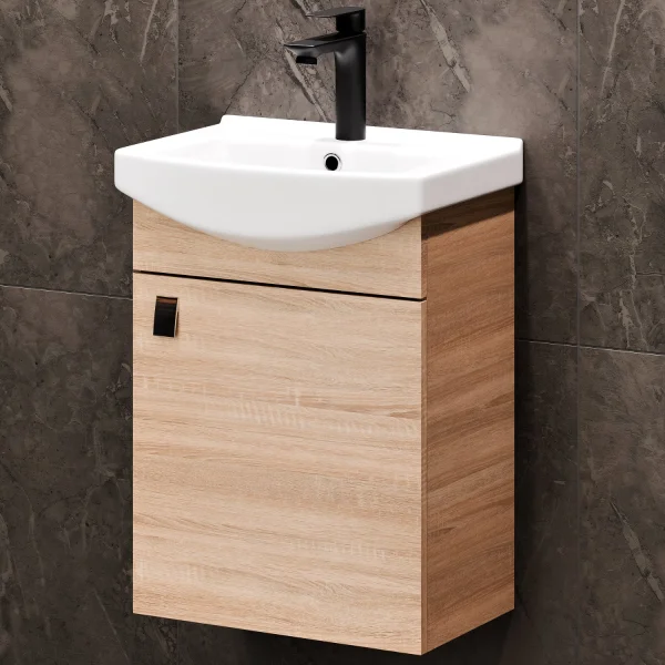 Unterschrank inkl. Waschbecken 45cm mit Armatur