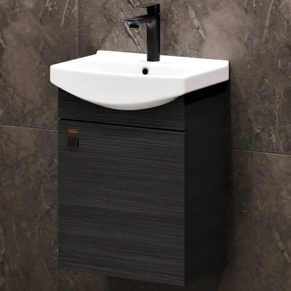 Unterschrank inkl. Waschbecken 45cm mit Armatur