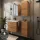 Badmöbel-Set mit Spiegelschrank 63cm und 2x Midischrank Gold Eiche