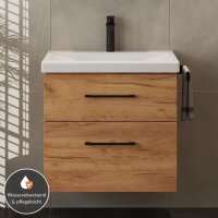 Waschtisch mit Unterschrank 60 cm - gold eiche