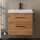 Waschtisch mit Unterschrank 60 cm - gold eiche