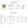 Waschtisch mit Unterschrank 60 cm - gold eiche