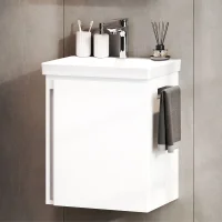 Mobile base con lavabo da 50 cm, bianco