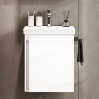 Unterschrank mit Waschbecken 50 cm Weiß