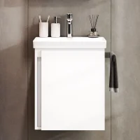 Mobile base con lavabo da 50 cm, bianco