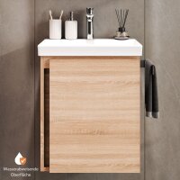 Unterschrank mit Waschbecken 50 cm Sonoma Eiche