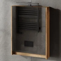 Armadietto a specchio – 50 cm, rovere Wotan,...