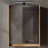 Mirror cabinet with LED lighting Wotan oak 50 cm