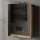 Spiegelschrank – 50 cm Wotan Eiche, LED-Beleuchtung