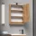 Spiegelschrank – 50 cm Wotan Eiche, LED-Beleuchtung